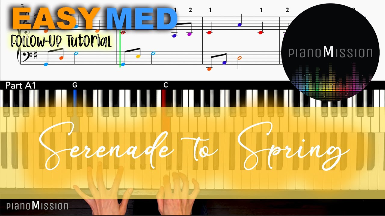 [REAL piano tutorial] SERENADE TO SPRING with Tutorial