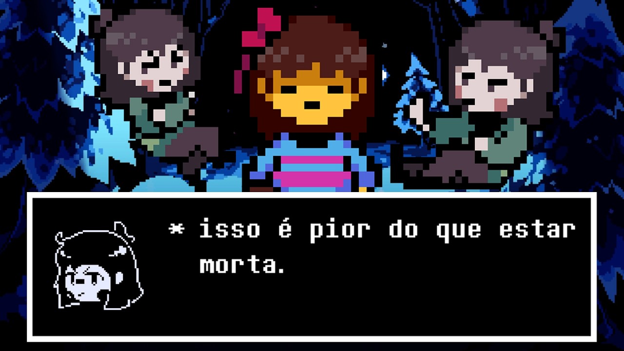 Undertale, mas Chara se junta a mim