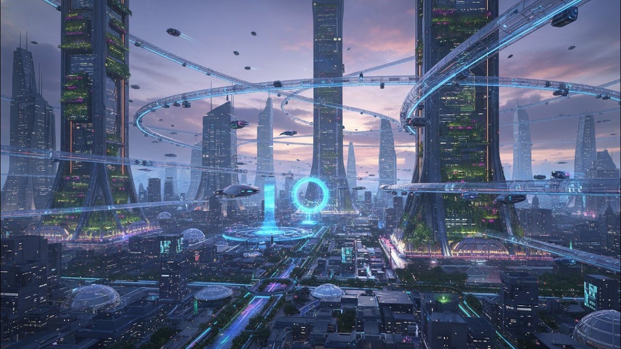 Echoes of the Future 🌐 | Floating Civilizations, Luminous Skies & Ambient Sci-Fi