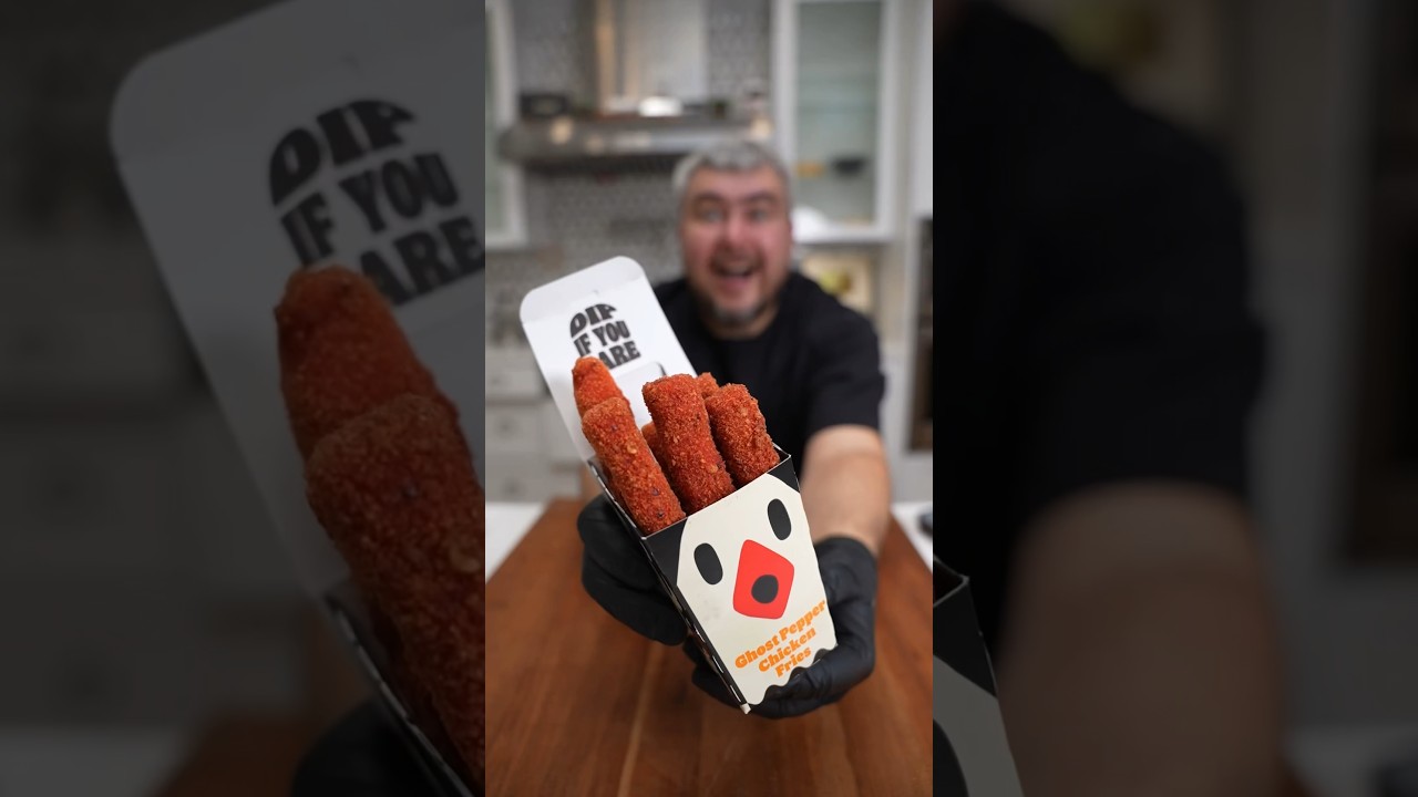 Ghost Pepper Chicken Fries #shorts