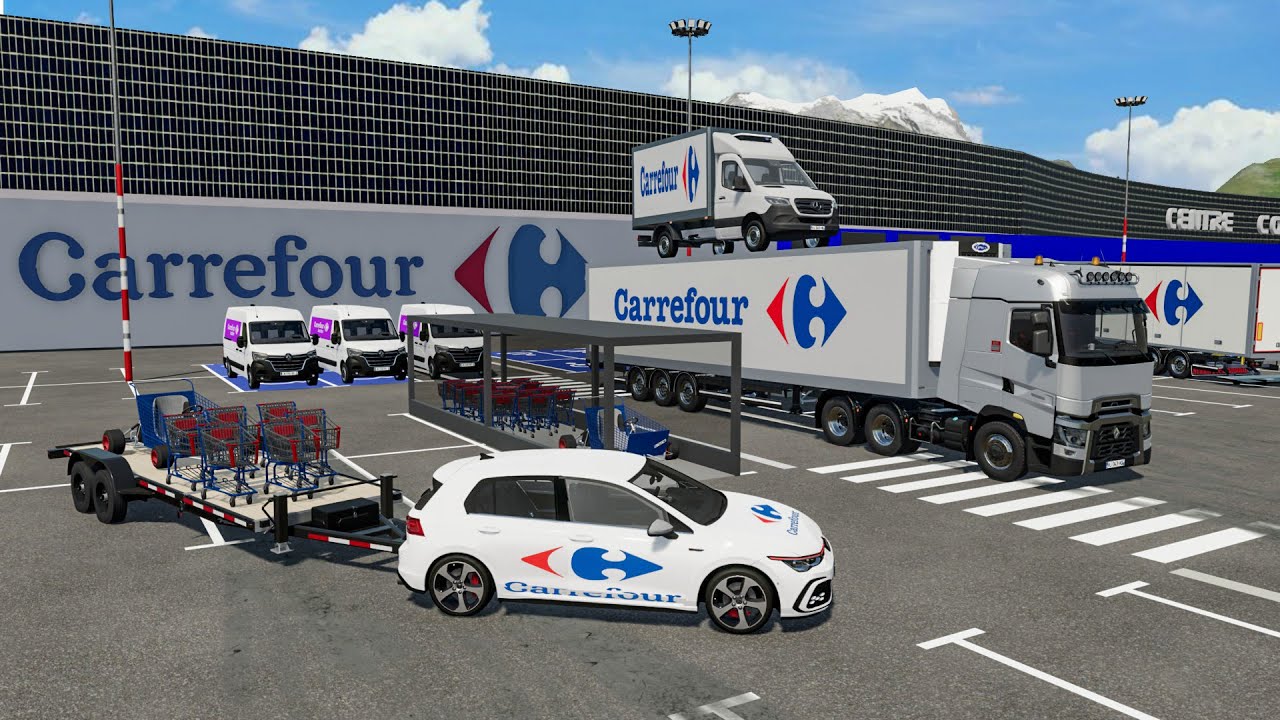 Centre commercial Carrefour à 50.000.000€ avec Parking géant (Enlèvement du surplus de marchandises)