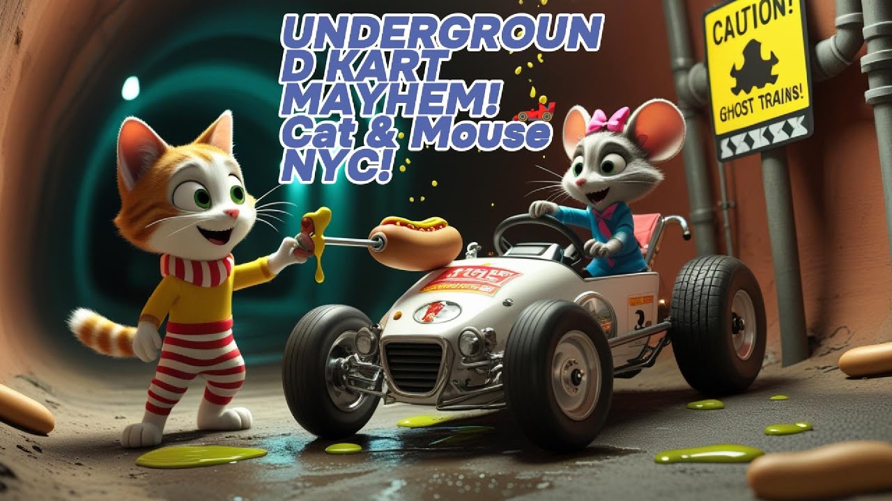 UNDERGROUND KART MAYHEM! 🏎️ Cat & Mouse NYC!