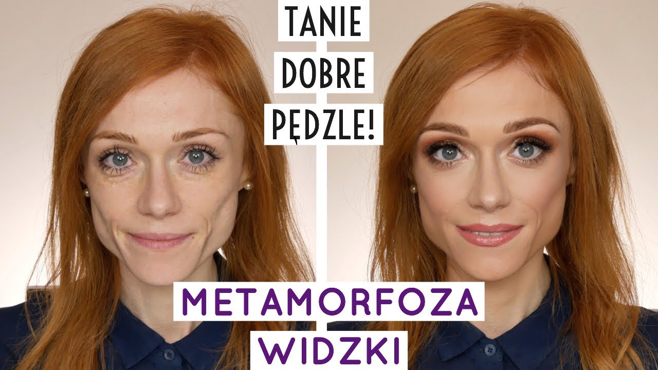 Makijaż dla rudowłosych, bardzo szczupłych osób + test pędzli z Hebe 🦊