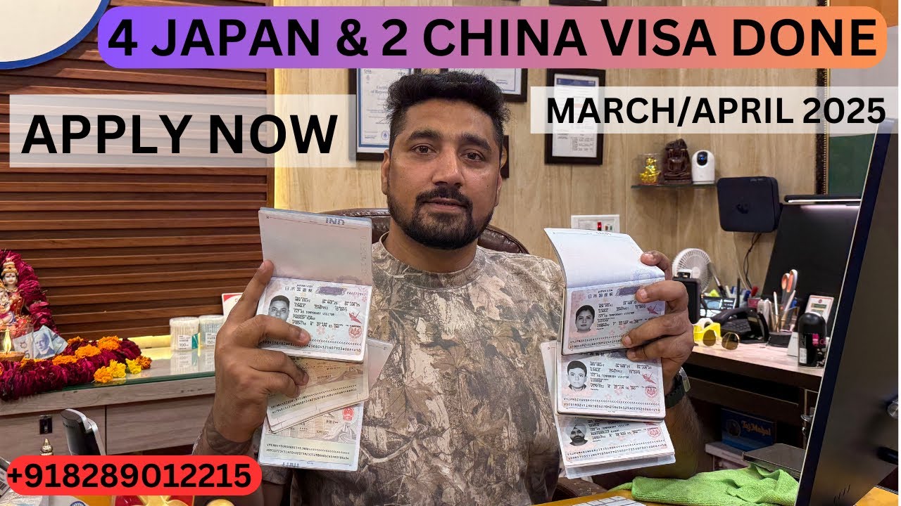 4 Japan Visa & 2 China Visa Approved.. hurry apply now...  march/April 2025 Japan visa..