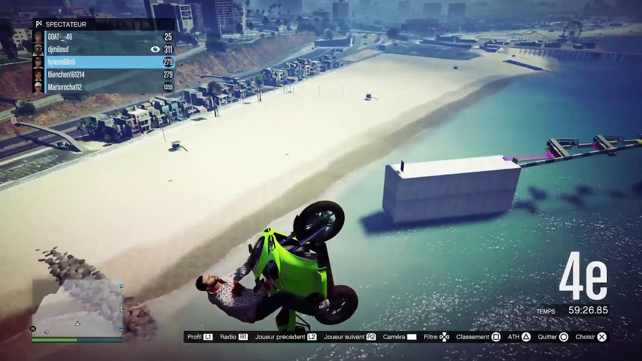 LISTE D'ACTIVITÉ GTA5