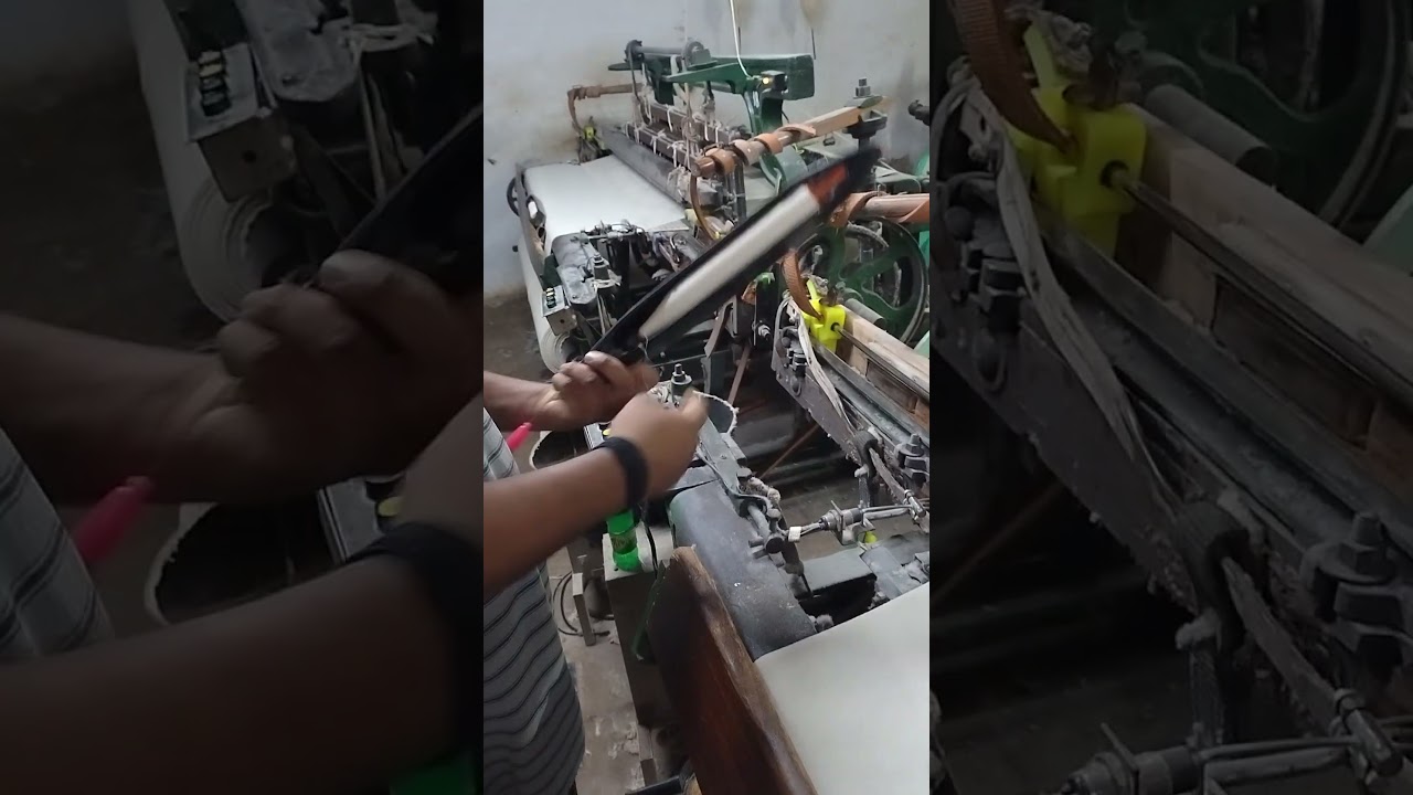 How a Power Loom Machine Works.