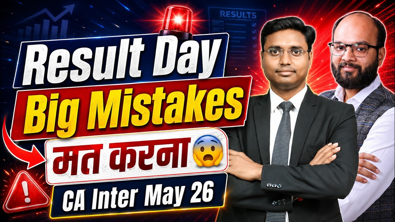 CA Inter May 2026 Result | 3 Big Mistakes | CA Inter Result 2026 Strategy | Next Step After Result