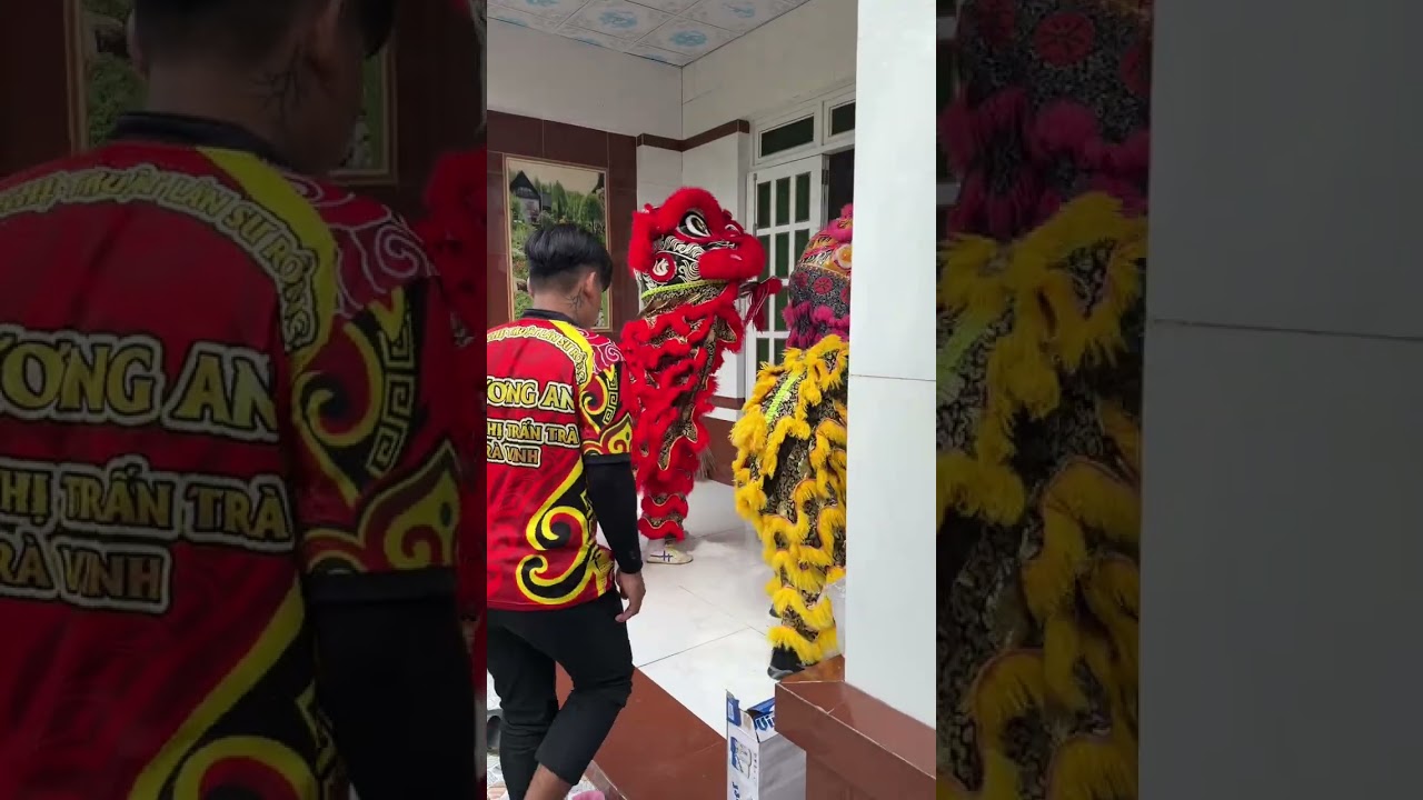 Chuẩn bị đón rầm tháng giêng xã Đại An _ Đoàn Lân Huy An 