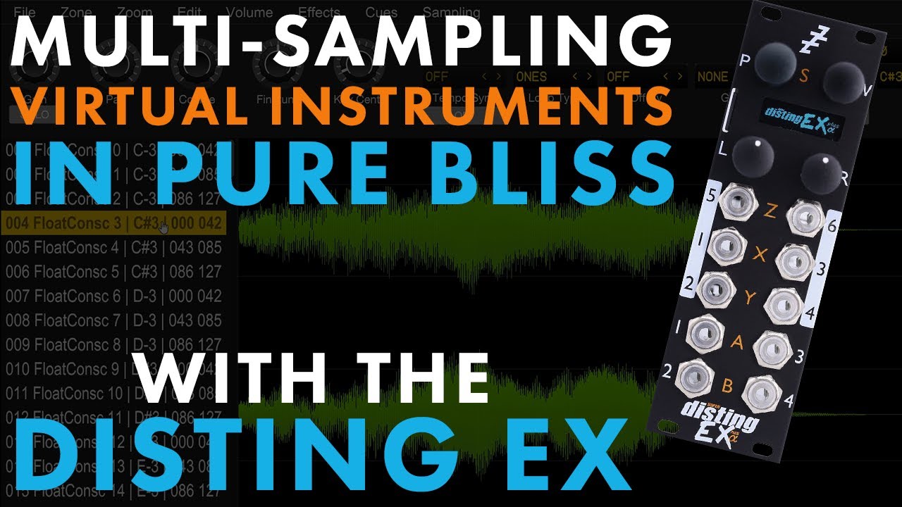 Multi-sampling virtual instruments for the Disting EX using Bliss from DiscoDSP
