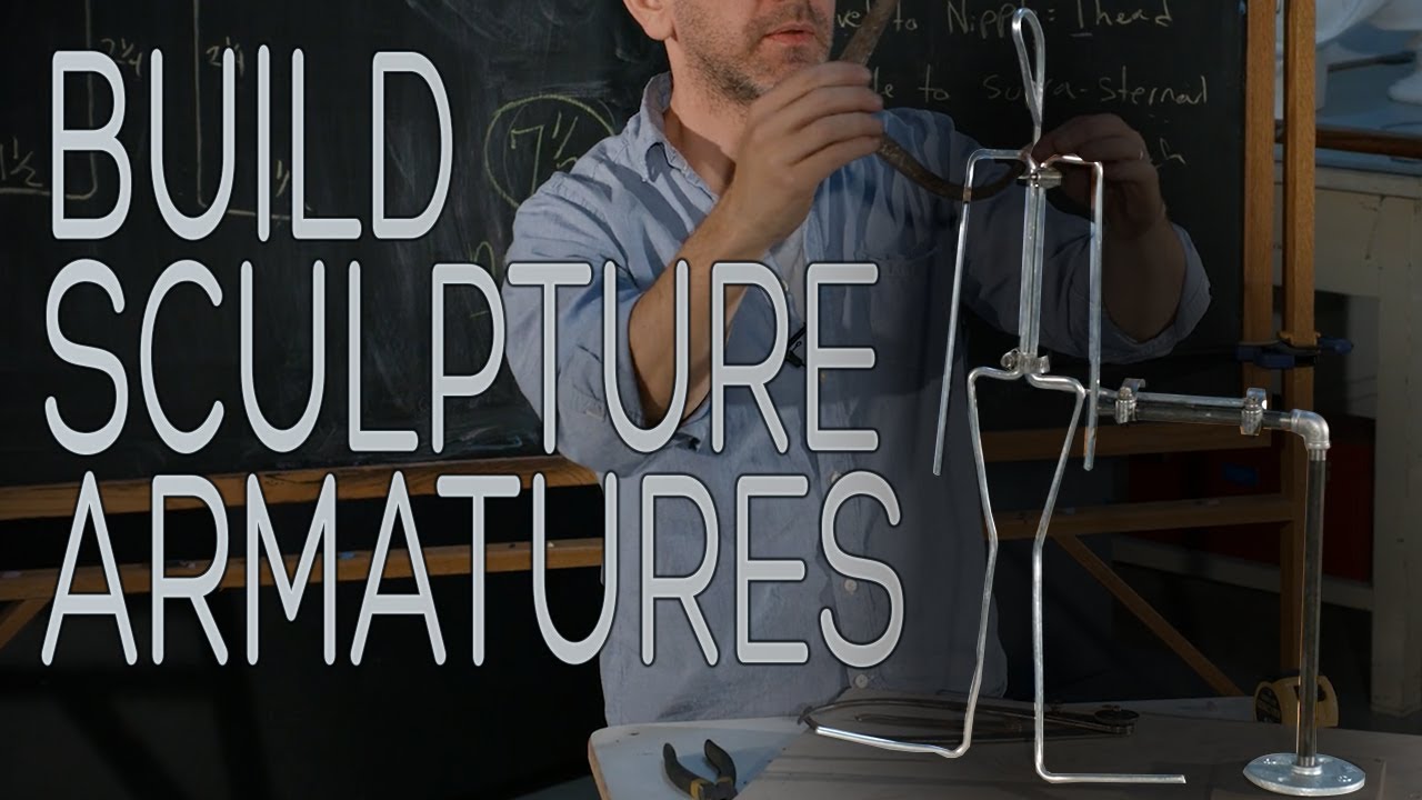 How to build an Armature for Sculpture Tutorial: Clay Modeling Wire for Figure