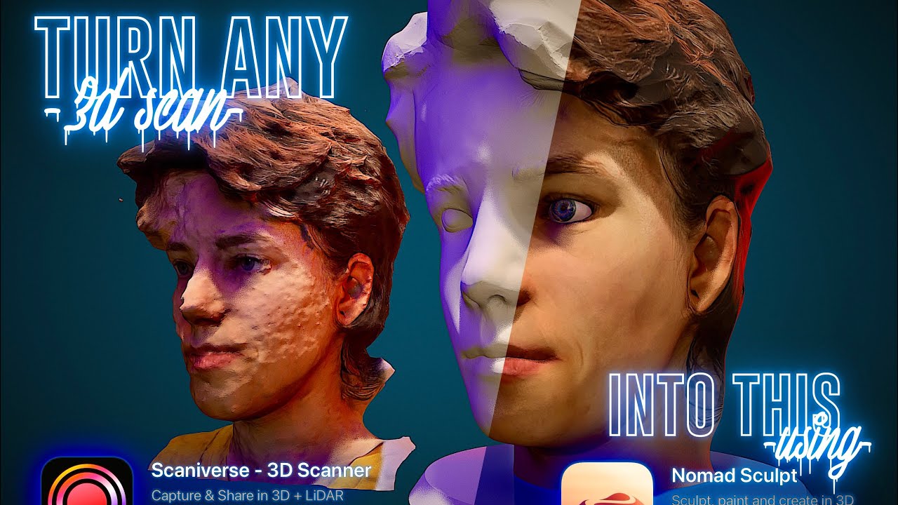 How to use any 3D Scan in Nomad sculpt app (@Scaniverse tips included)