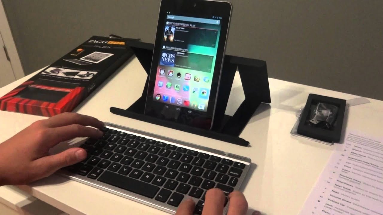ZAGGKeys Flex First Look Review W/ Google Nexus 7 Tablet