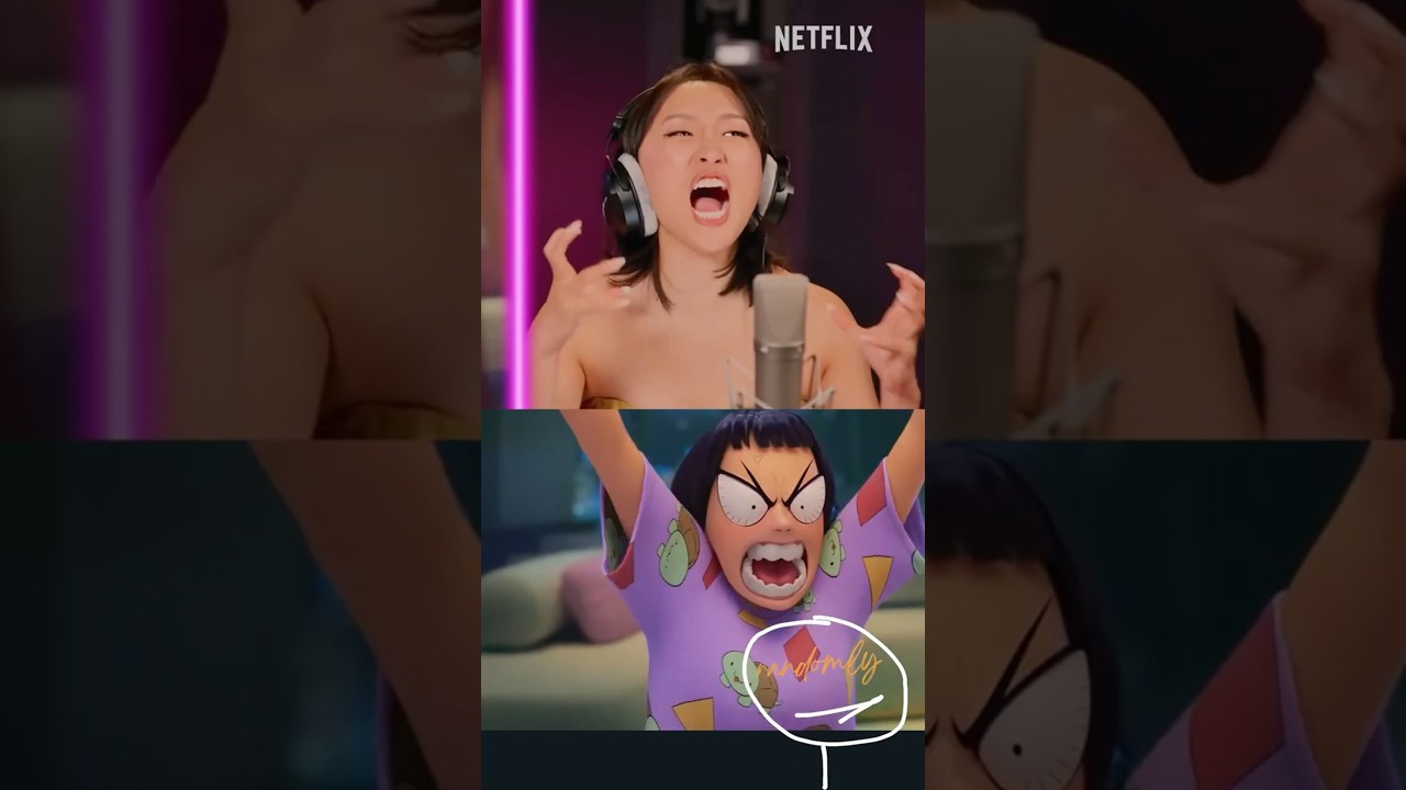 behind the scene voice actors #kpopdemonhunters #huntrix #rumi #mira #zoey #voiceacting #netflix