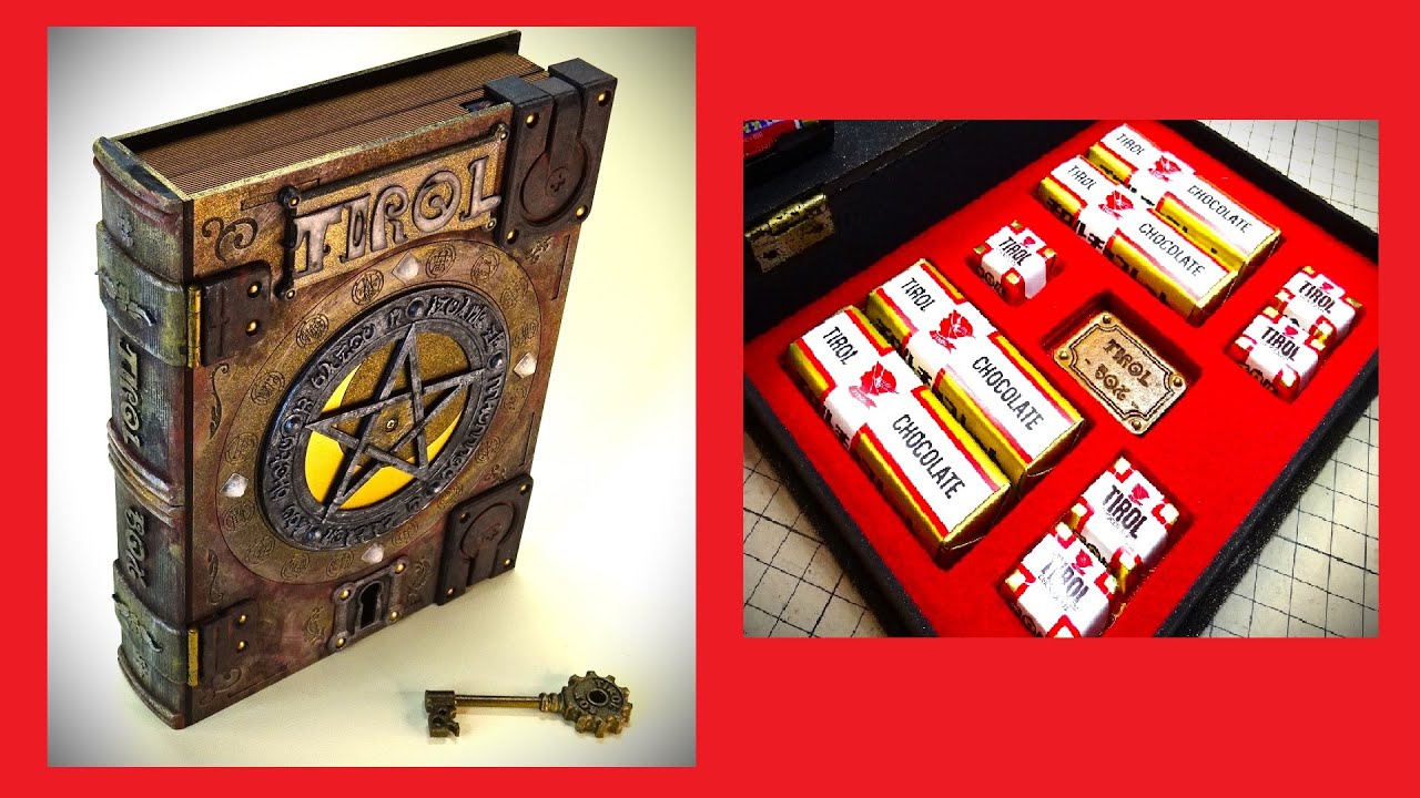 【DIY】チロルチョコを隠せる魔導書を作ったった！ DIY grimoire