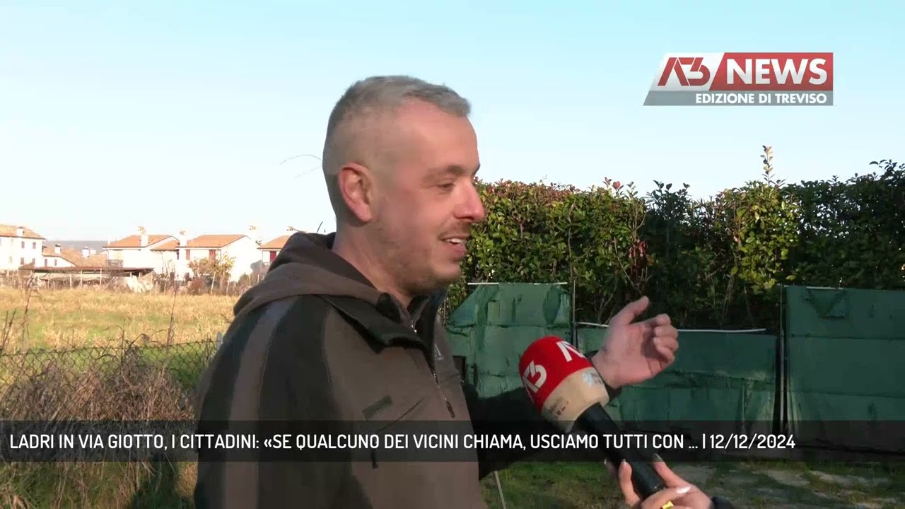 LADRI IN VIA GIOTTO, I CITTADINI: «SE QUALCUNO DEI VICINI CHIAMA, USCIAMO TUTTI CON ... | 12/12/2024