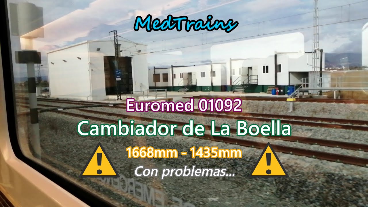 Euromed 01092 por el cambiador de ancho de La Boella... Con problemas