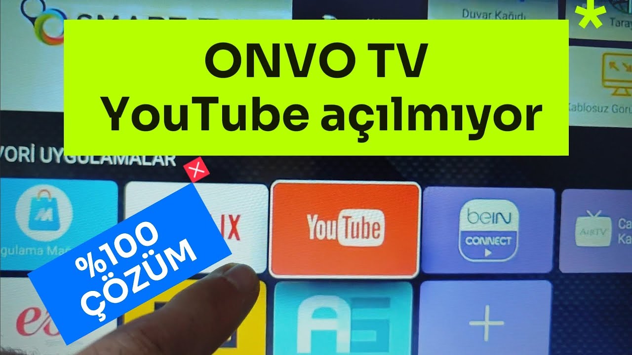 ONVO TV YouTube açılmıyor %100 ÇÖZÜM !!! Onvo televizyon youtube'a girmiyor desteklemiyor sorunu !!