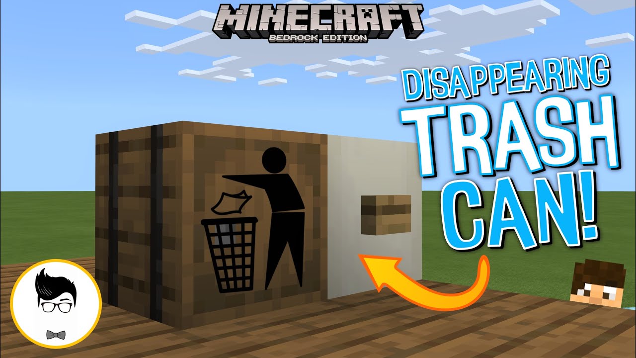 Minecraft BE: 3 TRASH CANS FOR A PISTON HOUSE! (PE/Xbox/PS4/Windows10/Switch)