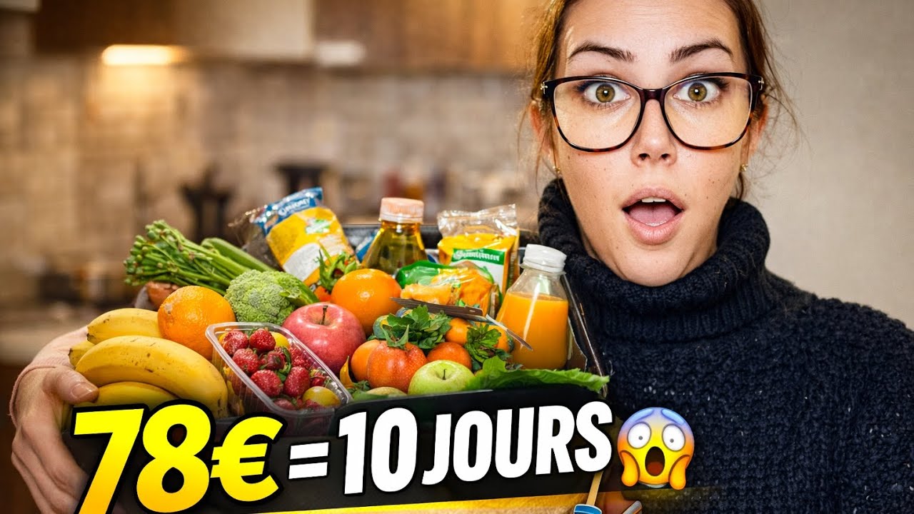 Courses petit budget (78€ / 10 jours) + ménage MOTIVANT 🧼