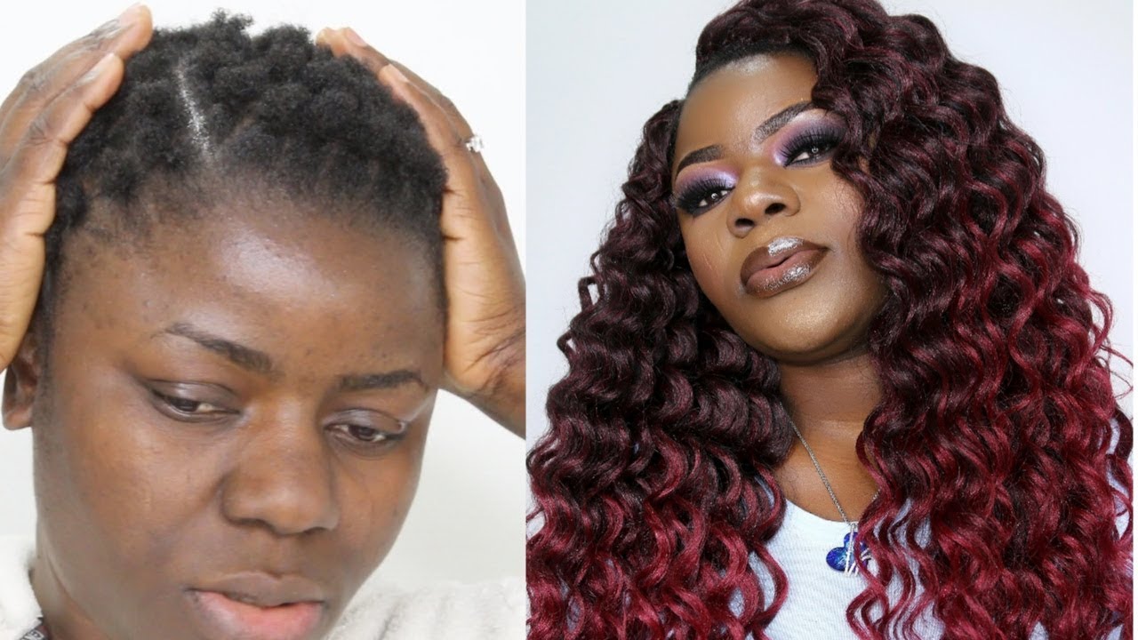 Braidless Crochet On Short Twa Hair Ft. Wiggit.co.uk | Dilias Empire.