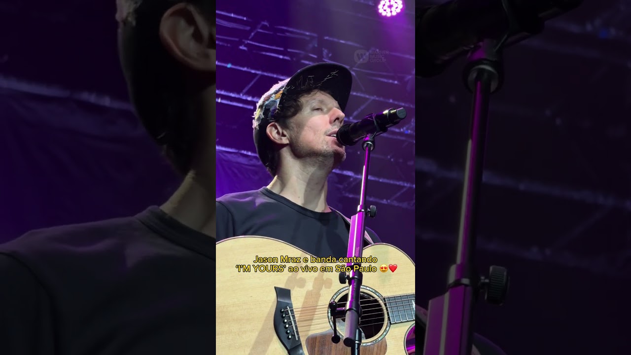 @Jason Mraz  + banda feat. Público brasileiro cantando ‘I’M YOURS’ 🥹❤️