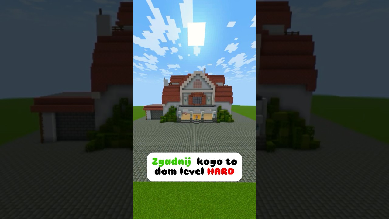 CZY ZGADNIESZ KOGO TO DOM W MINECRAFT LEVEL HARD! 