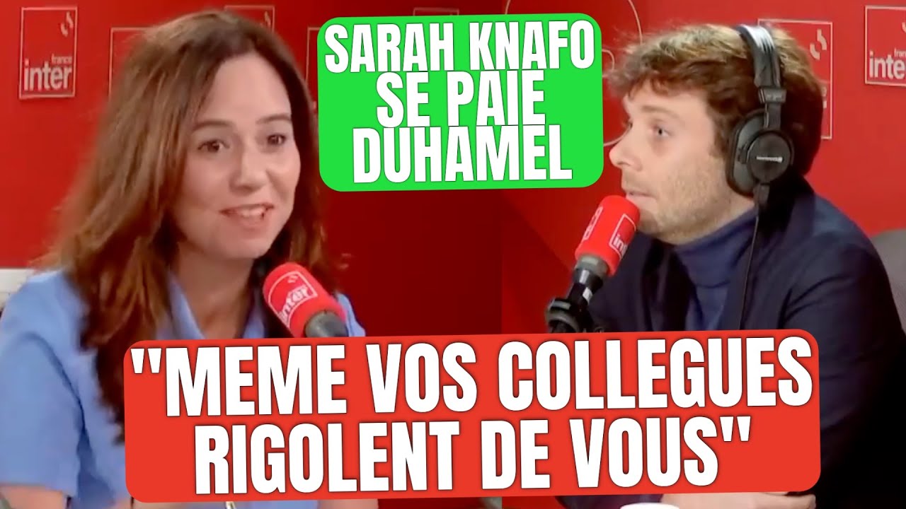 Sarah Knafo humilie Benjamin Duhamel en direct et &ccedil;a pique
