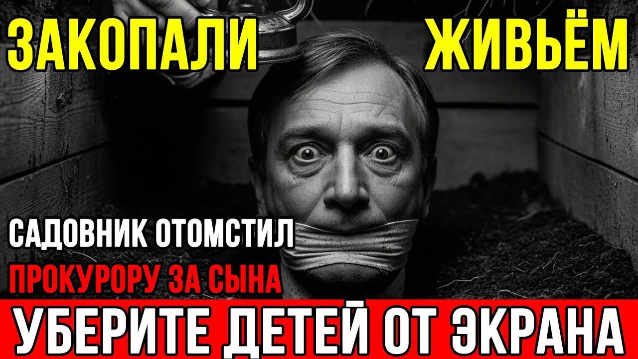 ЗАКОПАЛ ЖИВЬЁМ НА ДАЧЕ. Как САДОВНИК уничтожил семью прокурора за сына.