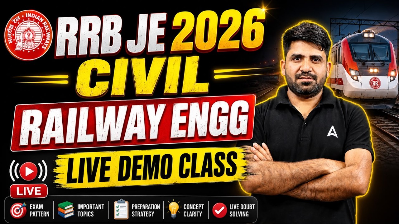 RRB JE 2026 | RRB JE Civil Engineering Demo Class | RRB JE Preparation Strategy | By Parmod Sir