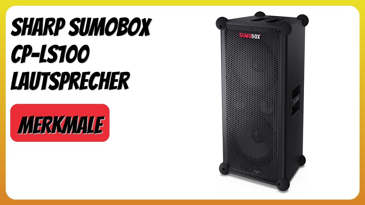 BEWERTUNG (2026): SHARP SumoBox CP-LS100 Lautsprecher. Infos