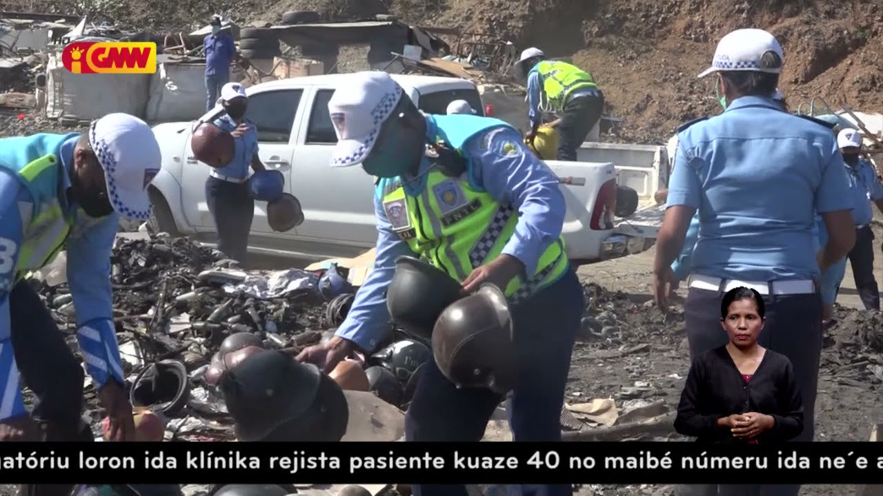 Polisia Tranzitu Díli destroy kapasete ne’ebé la tuir estandarte