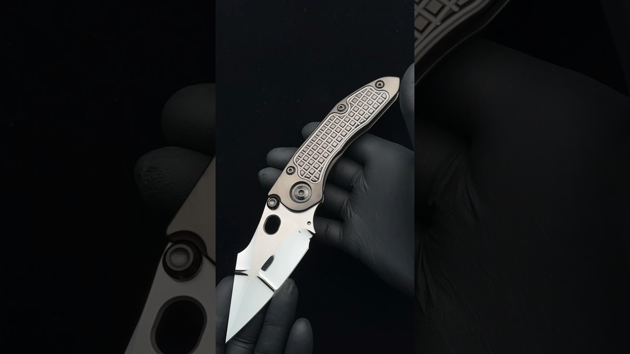 Marfione Custom & Borka Blades Collab - Stitch Darkstar Liquid Metal #knivesdaily #knivesforsale