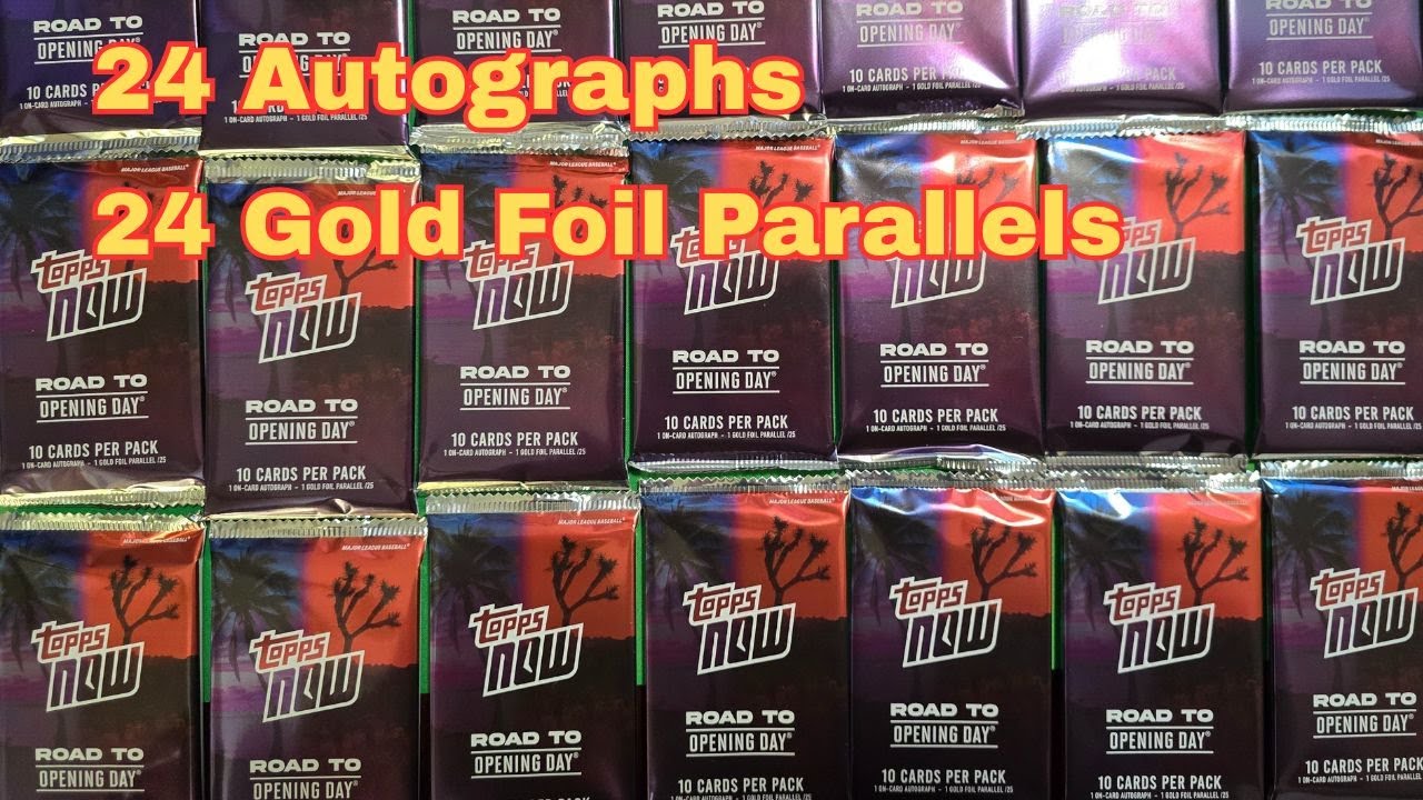 2025 Topps Now Road To Opening Day Autograph Pack REVEAL!