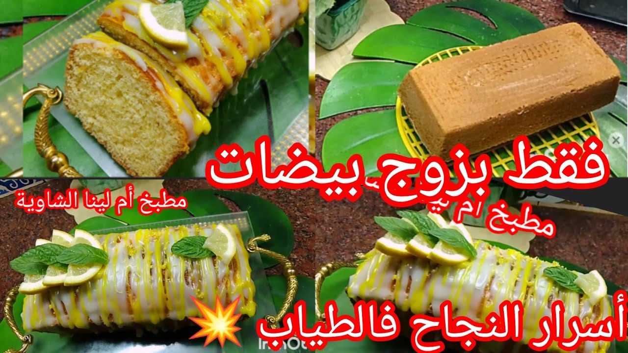 🔴  مسكوتشو أو كيك المحلات بذوق الليمون 🍋ليوم كامل ينجح معاكم السر راهو فالطياب 💥خفيف ريشة