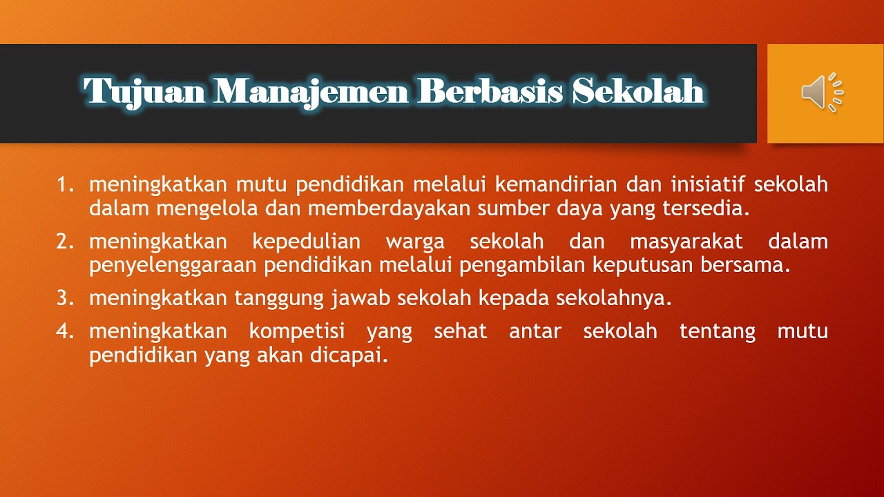 Manajemen Berbasis Sekolah