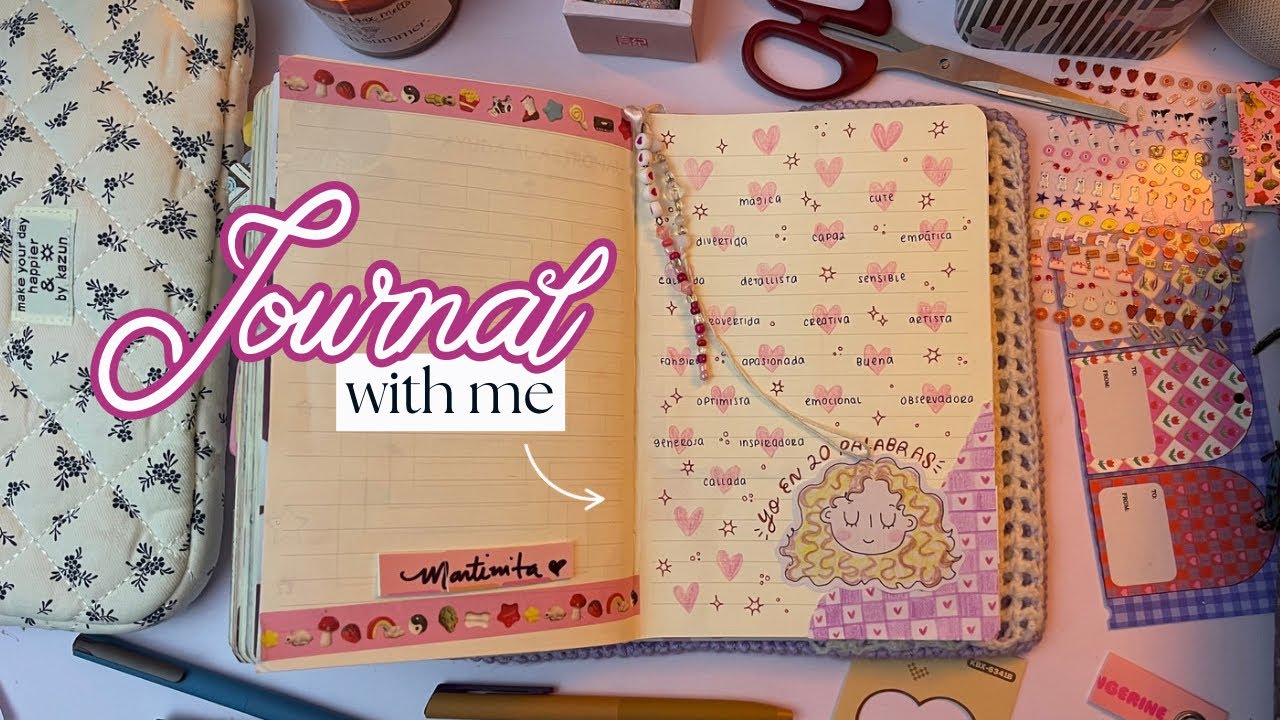 Journal with me 🧚🏻&zwj;♀️ con pocos materiales y prompt de nuestro club ✨