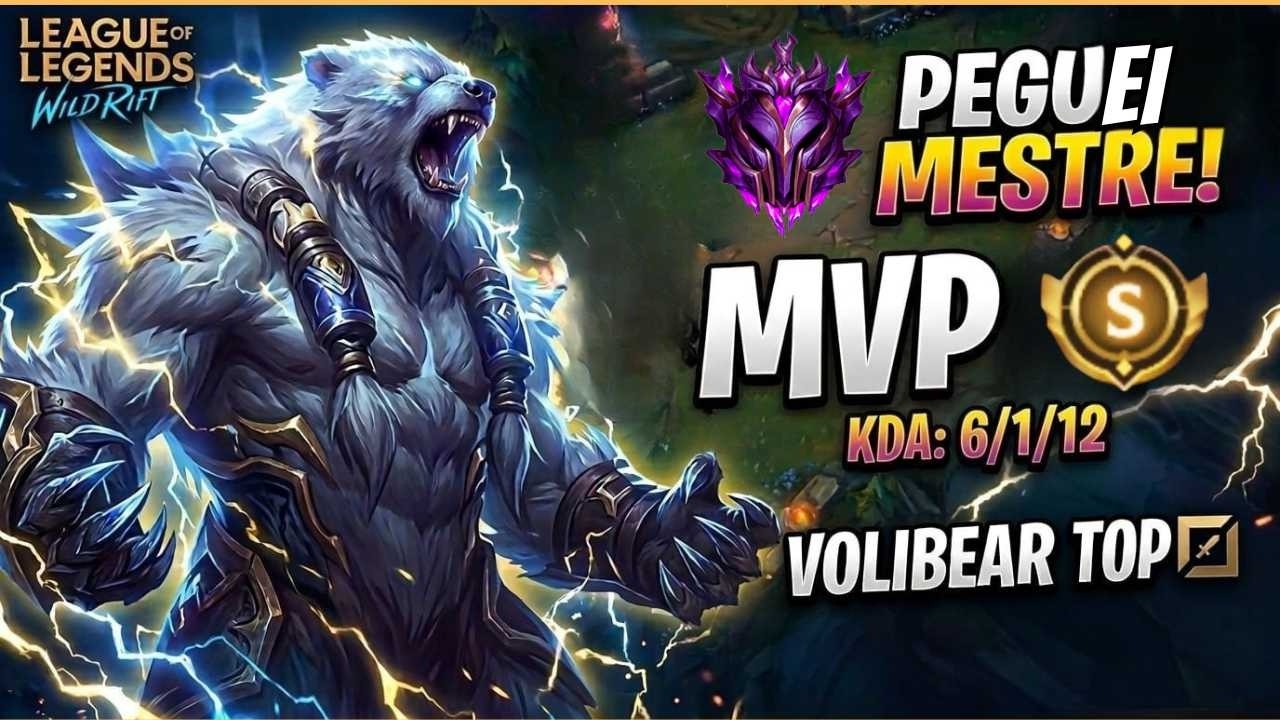 O JOGO QUE ME COLOCOU NO MESTRE! MVP & S DE 🐻VOLIBEAR TOP