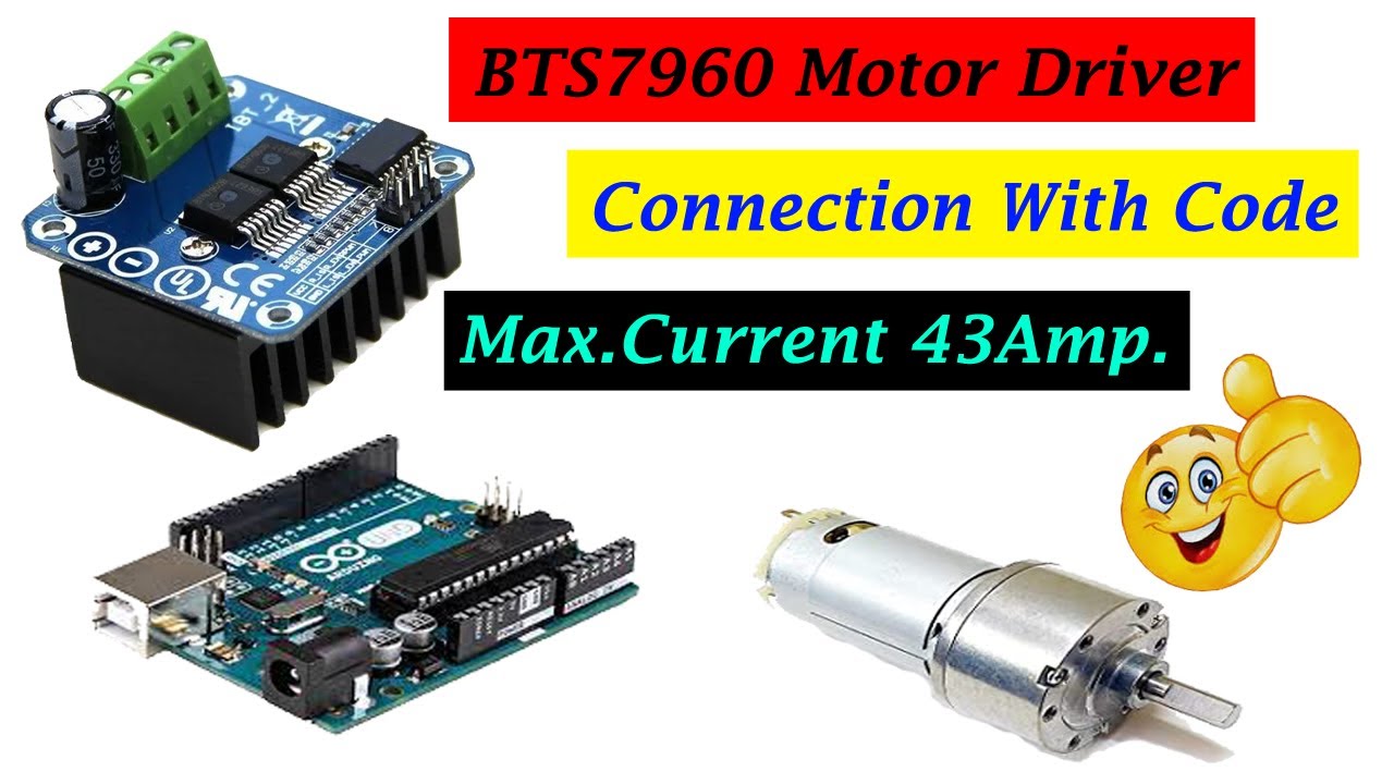 Bts7960 Motor Driver kaise use kre | How To Use Bts7960 Motor Driver Using Arduino Uno