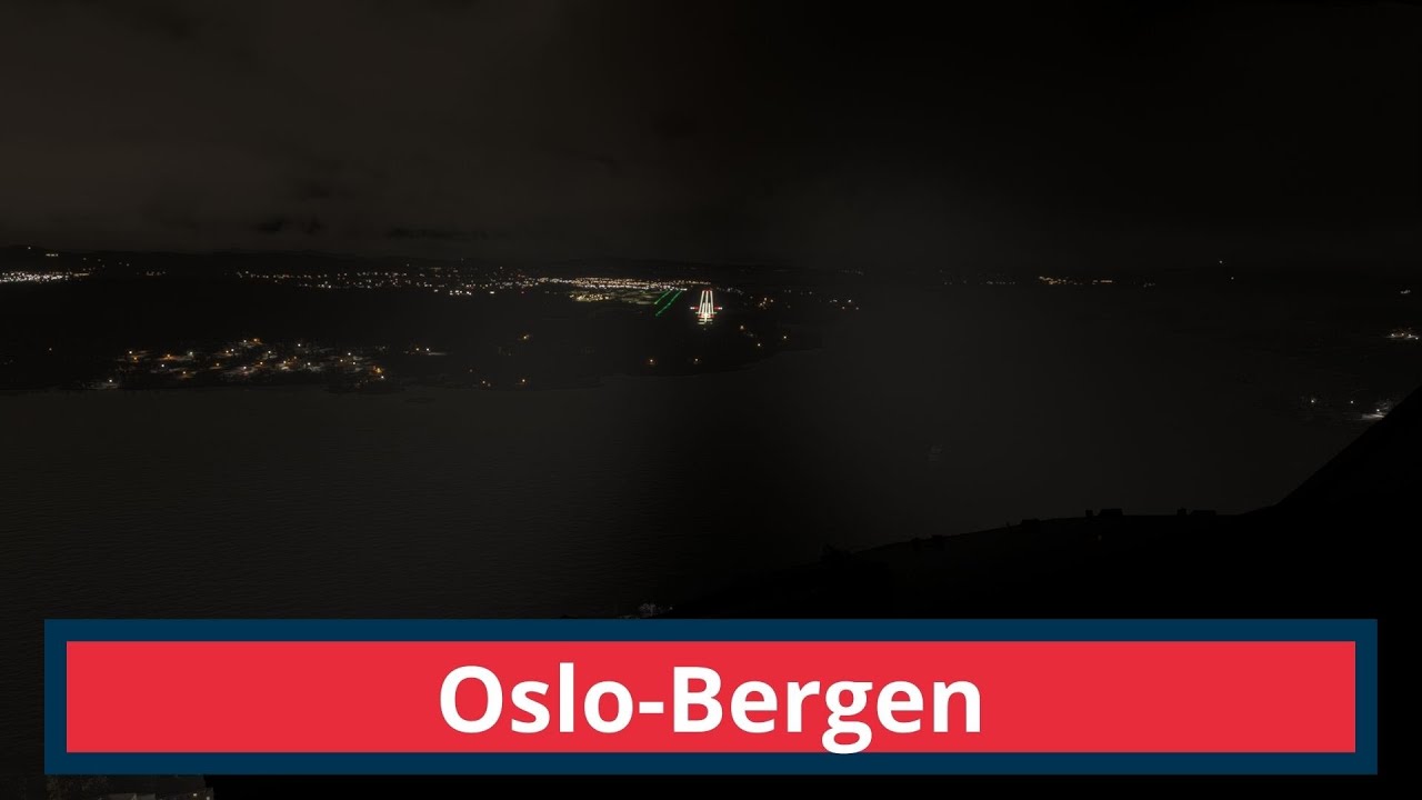 MSFS2024 flying from Oslo to Bergen Norwegian iFly 737-MAX 8