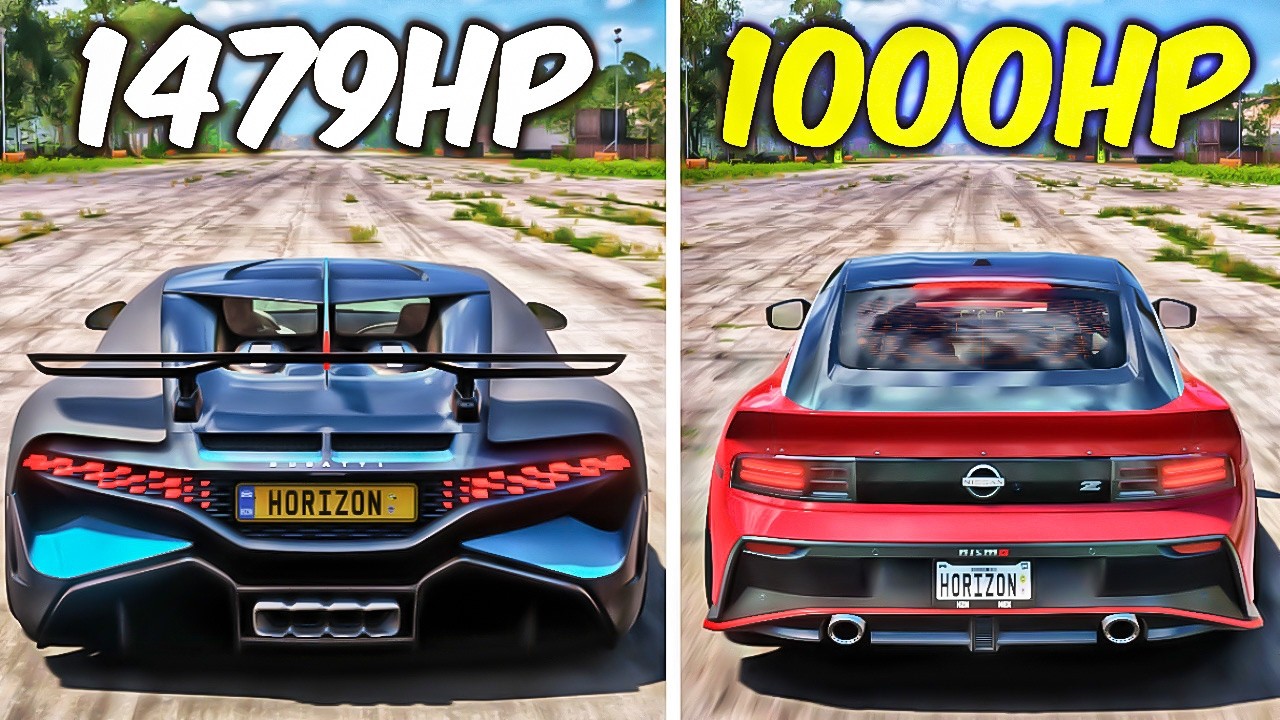 FH5 DRAG RACE! BUGATTI DIVO Vs NISSAN Z NISMO