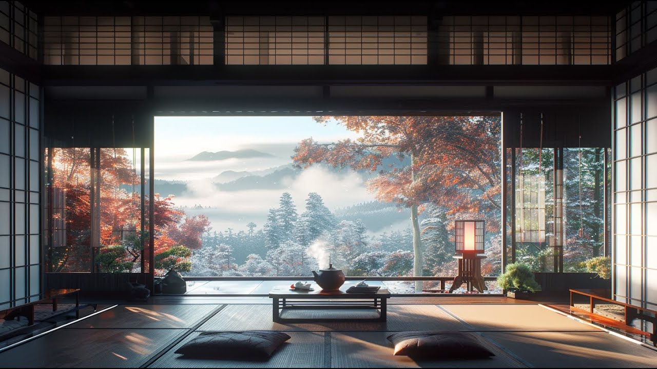 Relaxing Japanese Winter Fireplace Sound Environment for Study, Focus and Calm Sleep