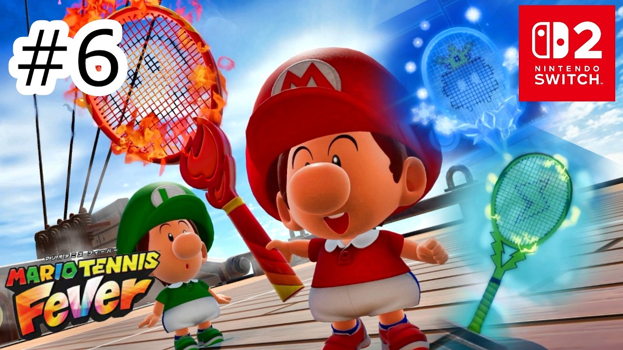 様々なラケットを入手！！元の姿に戻るため、崖の上を目指して！！#6 【SWITCH2：マリオテニス フィーバー】