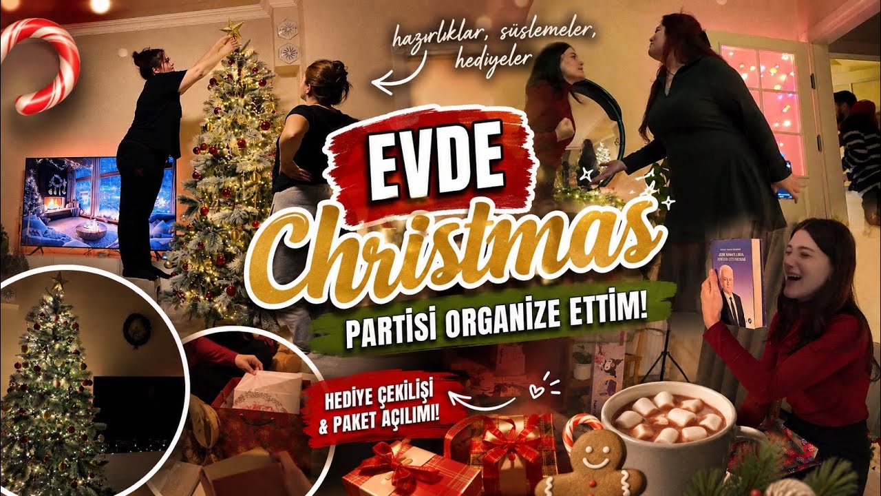 Christmas Party! Hazırlıklar ve eğlence | Yılbaşı konsepti 🎄🎁