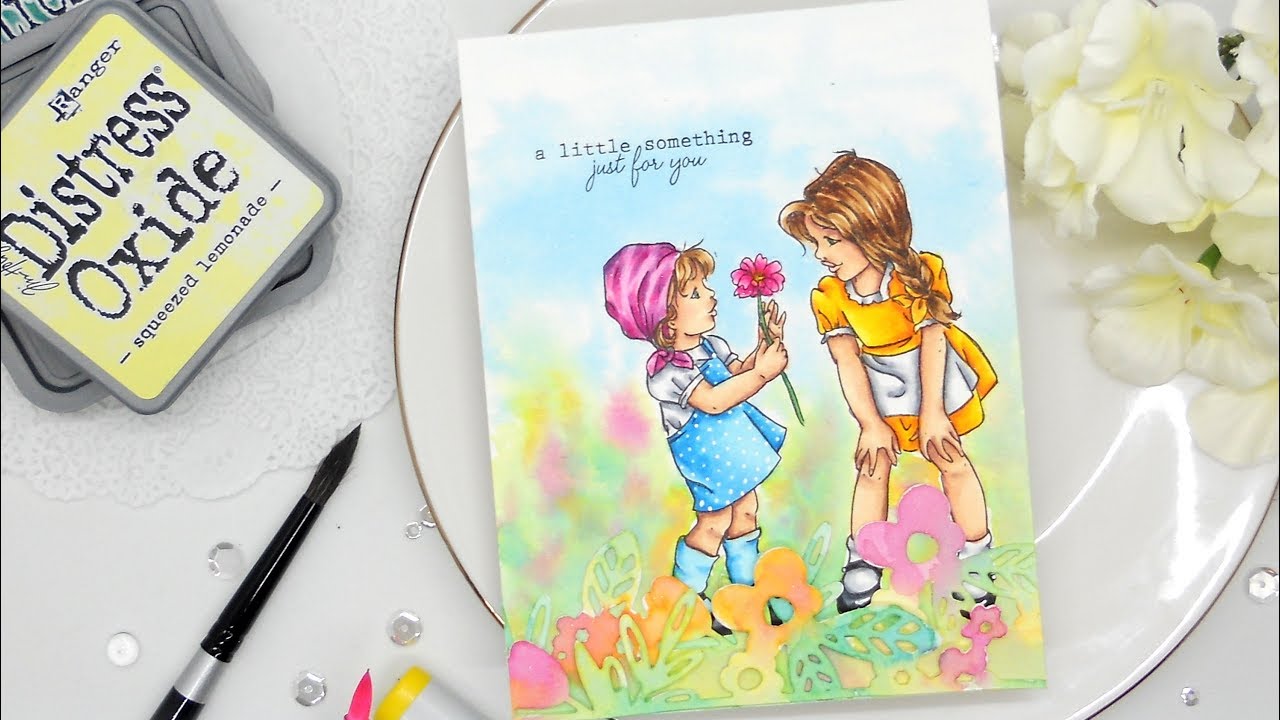 Die Cuts, Copics, and Watercolor Combined
