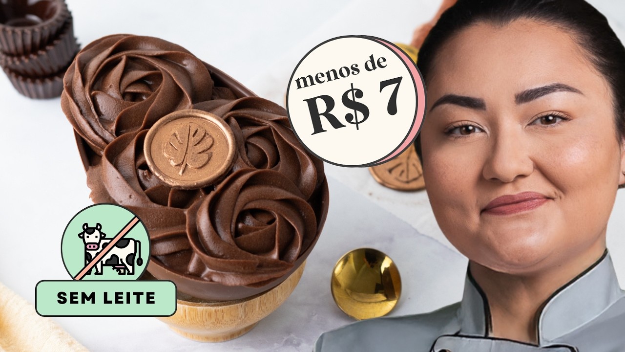 OVO DE PÁSCOA SEM LEITE: RECEITA VEGANA FÁCIL, BARATA E DELICIOSA!