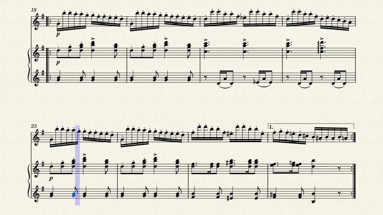 Goltermann Op43  2  Inqui&eacute;tude for Flute and Piano