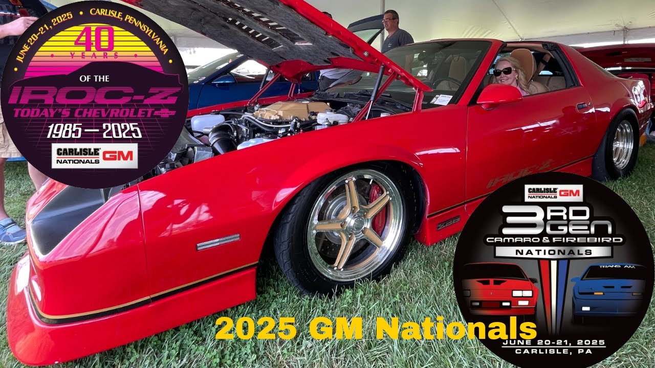 Carlisle GM Nationals 2025 Iroc Camaro 40th anniversary!