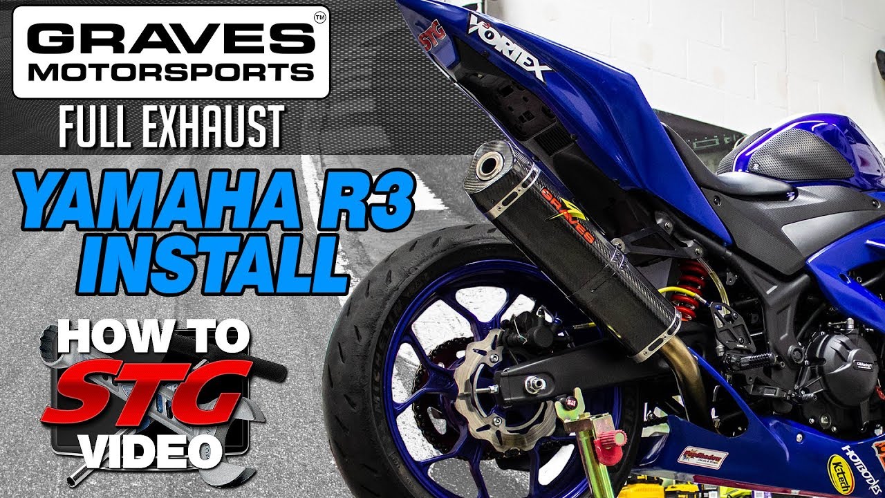 Graves Motorsport Yamaha R3 Full Exhaust Install | Sportbike Track Gear