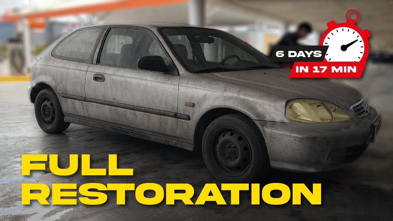 Restaurando un Honda Civic EK en 17 minutos