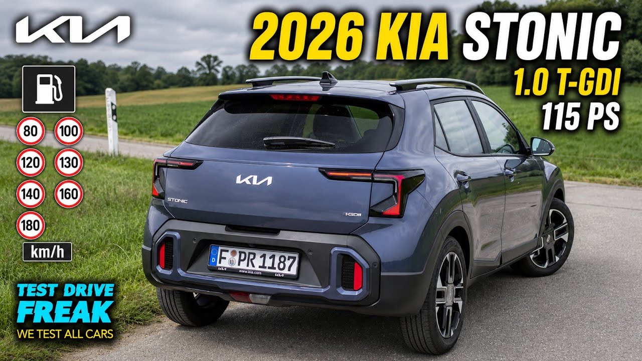 2026 Kia Stonic 1.0 T-GDI GT Line (115 PS) TEST DRIVE with Fuel Consumption and Performance Review